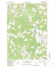 Bowler Wisconsin Historical topographic map, 1:24000 scale, 7.5 X 7.5 Minute, Year 1982