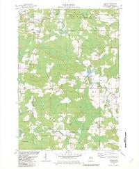 Bowler Wisconsin Historical topographic map, 1:24000 scale, 7.5 X 7.5 Minute, Year 1982