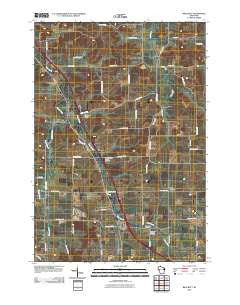 Brackett Wisconsin Historical topographic map, 1:24000 scale, 7.5 X 7.5 Minute, Year 2010