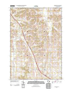 Brackett Wisconsin Historical topographic map, 1:24000 scale, 7.5 X 7.5 Minute, Year 2013