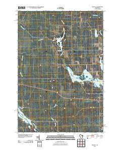 Bradley Wisconsin Historical topographic map, 1:24000 scale, 7.5 X 7.5 Minute, Year 2010