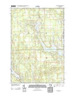 Bradley Wisconsin Historical topographic map, 1:24000 scale, 7.5 X 7.5 Minute, Year 2013