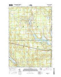 Bradley Wisconsin Current topographic map, 1:24000 scale, 7.5 X 7.5 Minute, Year 2015