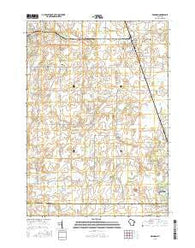 Brandon Wisconsin Current topographic map, 1:24000 scale, 7.5 X 7.5 Minute, Year 2015