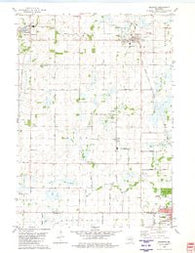 Brandon Wisconsin Historical topographic map, 1:24000 scale, 7.5 X 7.5 Minute, Year 1980