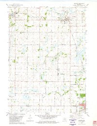 Brandon Wisconsin Historical topographic map, 1:24000 scale, 7.5 X 7.5 Minute, Year 1980