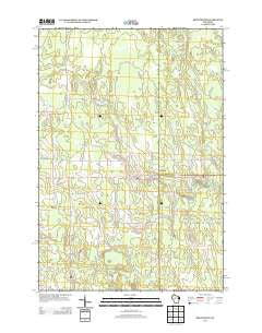Brantwood Wisconsin Historical topographic map, 1:24000 scale, 7.5 X 7.5 Minute, Year 2013