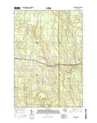 Brantwood Wisconsin Current topographic map, 1:24000 scale, 7.5 X 7.5 Minute, Year 2015