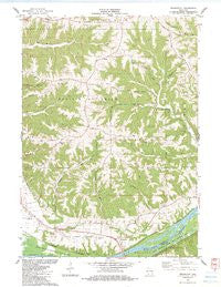 Bridgeport Wisconsin Historical topographic map, 1:24000 scale, 7.5 X 7.5 Minute, Year 1983