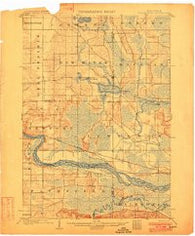 Briggsville Wisconsin Historical topographic map, 1:62500 scale, 15 X 15 Minute, Year 1902