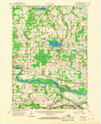 Briggsville Wisconsin Historical topographic map, 1:62500 scale, 15 X 15 Minute, Year 1958