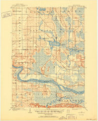 Briggsville Wisconsin Historical topographic map, 1:62500 scale, 15 X 15 Minute, Year 1902