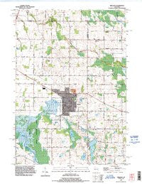 Brillion Wisconsin Historical topographic map, 1:24000 scale, 7.5 X 7.5 Minute, Year 1992