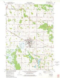 Brillion Wisconsin Historical topographic map, 1:24000 scale, 7.5 X 7.5 Minute, Year 1974