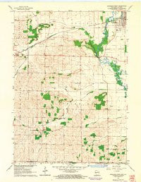 Brodhead West Wisconsin Historical topographic map, 1:24000 scale, 7.5 X 7.5 Minute, Year 1962