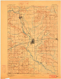 Brodhead Wisconsin Historical topographic map, 1:62500 scale, 15 X 15 Minute, Year 1893