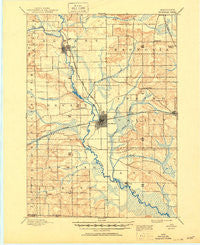 Brodhead Wisconsin Historical topographic map, 1:62500 scale, 15 X 15 Minute, Year 1893