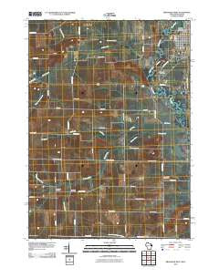 Brodhead West Wisconsin Historical topographic map, 1:24000 scale, 7.5 X 7.5 Minute, Year 2010