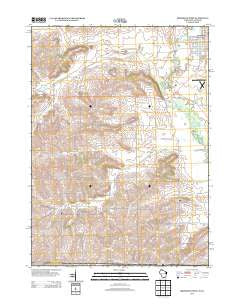 Brodhead West Wisconsin Historical topographic map, 1:24000 scale, 7.5 X 7.5 Minute, Year 2013