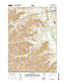 Brodhead West Wisconsin Current topographic map, 1:24000 scale, 7.5 X 7.5 Minute, Year 2016