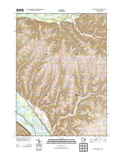 Brodtville Wisconsin Historical topographic map, 1:24000 scale, 7.5 X 7.5 Minute, Year 2013