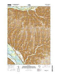 Brodtville Wisconsin Current topographic map, 1:24000 scale, 7.5 X 7.5 Minute, Year 2016