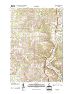 Brokaw Wisconsin Historical topographic map, 1:24000 scale, 7.5 X 7.5 Minute, Year 2013