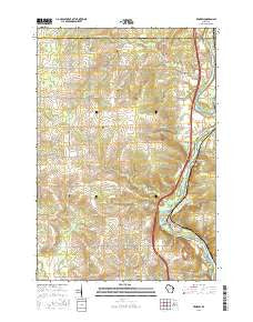 Brokaw Wisconsin Current topographic map, 1:24000 scale, 7.5 X 7.5 Minute, Year 2015