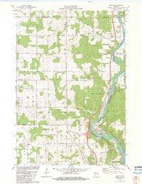 Brokaw Wisconsin Historical topographic map, 1:24000 scale, 7.5 X 7.5 Minute, Year 1982