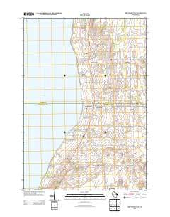 Brothertown Wisconsin Historical topographic map, 1:24000 scale, 7.5 X 7.5 Minute, Year 2013