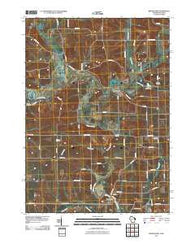 Browntown Wisconsin Historical topographic map, 1:24000 scale, 7.5 X 7.5 Minute, Year 2010