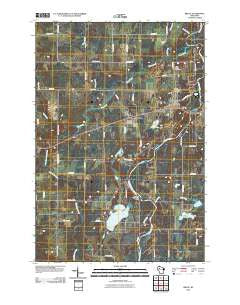Bruce Wisconsin Historical topographic map, 1:24000 scale, 7.5 X 7.5 Minute, Year 2010