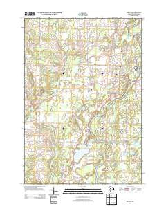 Bruce Wisconsin Historical topographic map, 1:24000 scale, 7.5 X 7.5 Minute, Year 2013