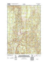 Brule Wisconsin Historical topographic map, 1:24000 scale, 7.5 X 7.5 Minute, Year 2013