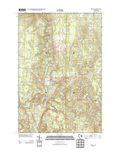 Brule Wisconsin Historical topographic map, 1:24000 scale, 7.5 X 7.5 Minute, Year 2013