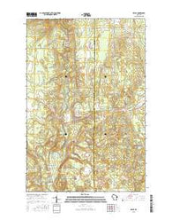 Brule Wisconsin Current topographic map, 1:24000 scale, 7.5 X 7.5 Minute, Year 2015