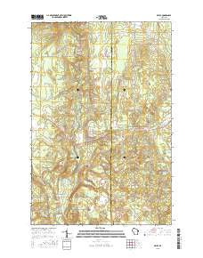 Brule Wisconsin Current topographic map, 1:24000 scale, 7.5 X 7.5 Minute, Year 2015