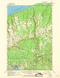 Brule Wisconsin Historical topographic map, 1:62500 scale, 15 X 15 Minute, Year 1961