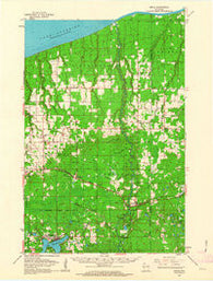 Brule Wisconsin Historical topographic map, 1:62500 scale, 15 X 15 Minute, Year 1961