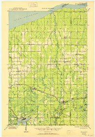 Brule Wisconsin Historical topographic map, 1:48000 scale, 15 X 15 Minute, Year 1947