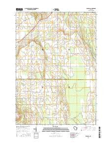Brussels Wisconsin Current topographic map, 1:24000 scale, 7.5 X 7.5 Minute, Year 2015