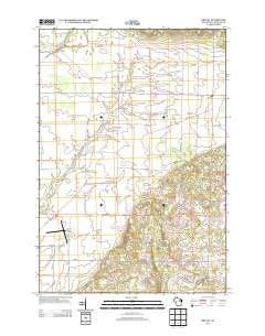 Bryant Wisconsin Historical topographic map, 1:24000 scale, 7.5 X 7.5 Minute, Year 2013