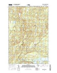 Buckety Creek Wisconsin Current topographic map, 1:24000 scale, 7.5 X 7.5 Minute, Year 2015