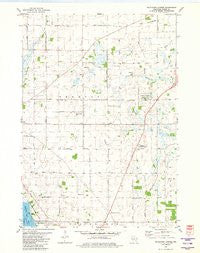 Buckhorn Corner Wisconsin Historical topographic map, 1:24000 scale, 7.5 X 7.5 Minute, Year 1980