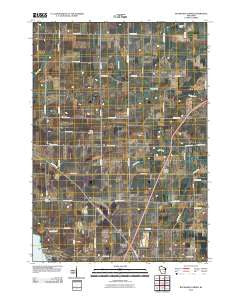 Buckhorn Corner Wisconsin Historical topographic map, 1:24000 scale, 7.5 X 7.5 Minute, Year 2010