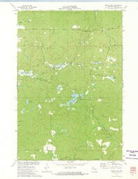 Bucks Lake Wisconsin Historical topographic map, 1:24000 scale, 7.5 X 7.5 Minute, Year 1972