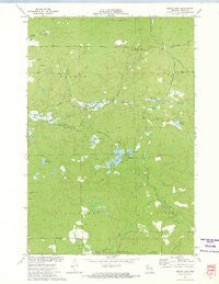 Bucks Lake Wisconsin Historical topographic map, 1:24000 scale, 7.5 X 7.5 Minute, Year 1972