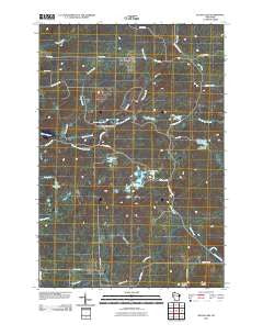 Bucks Lake Wisconsin Historical topographic map, 1:24000 scale, 7.5 X 7.5 Minute, Year 2010