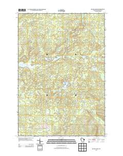 Bucks Lake Wisconsin Historical topographic map, 1:24000 scale, 7.5 X 7.5 Minute, Year 2013