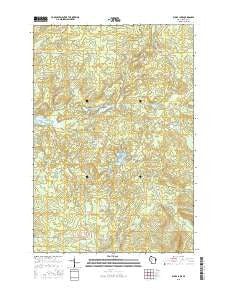 Bucks Lake Wisconsin Current topographic map, 1:24000 scale, 7.5 X 7.5 Minute, Year 2015